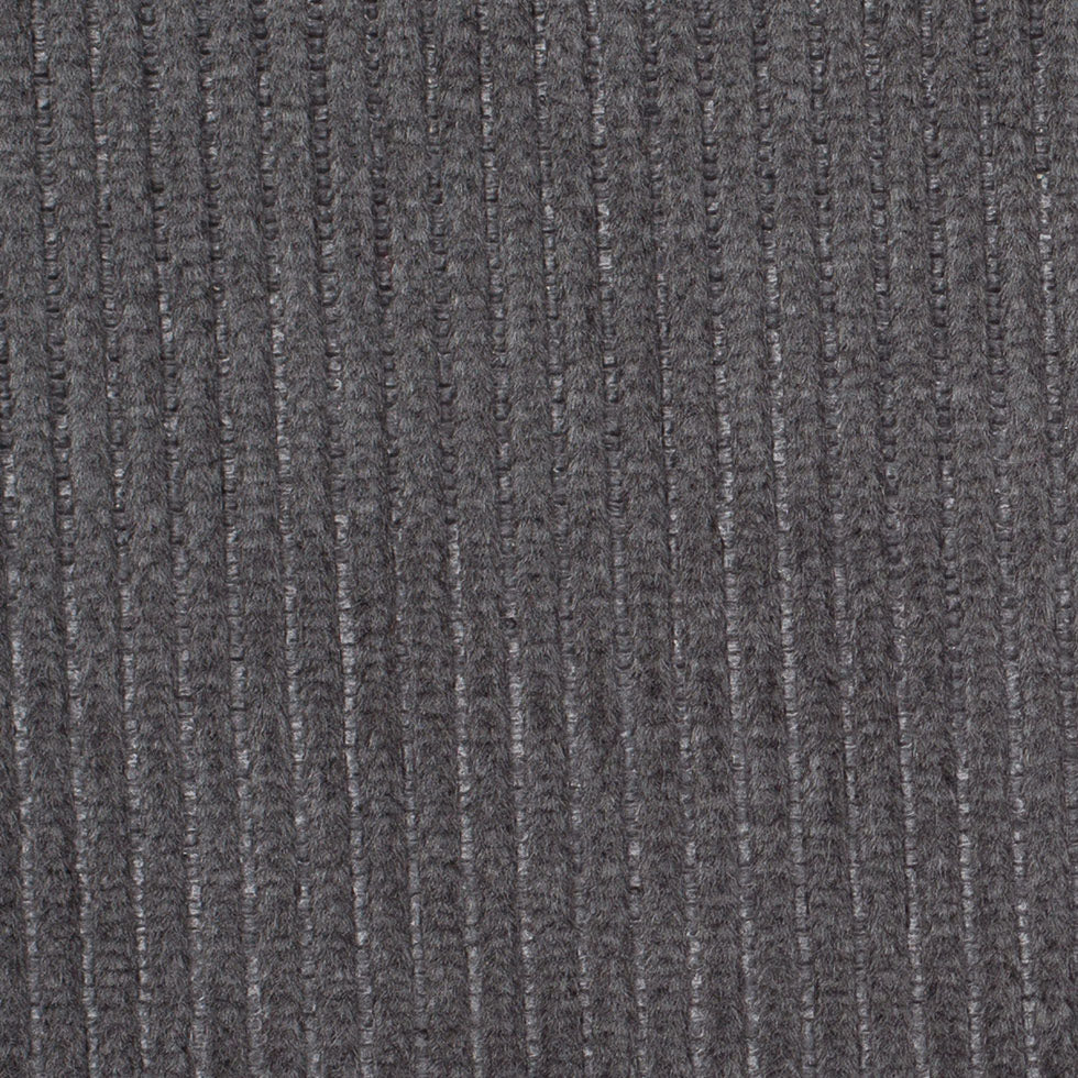 Turkish Charcoal Ribbed Velvet - Detail Turkish Charcoal Ribbed Velvet - Detail