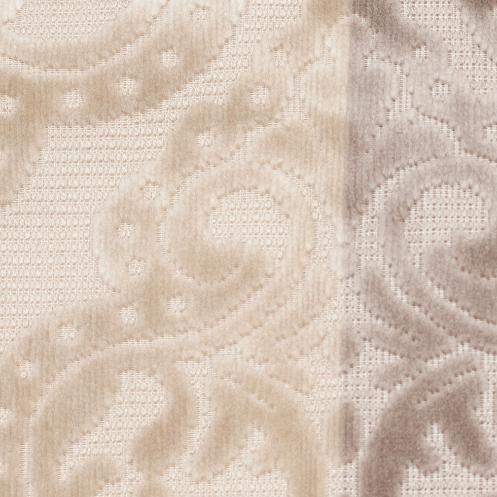 Turkish Gray/Pink Stiped Damask Cut-Out Velvet - Detail Turkish Gray/Pink Stiped Damask Cut-Out Velvet - Detail