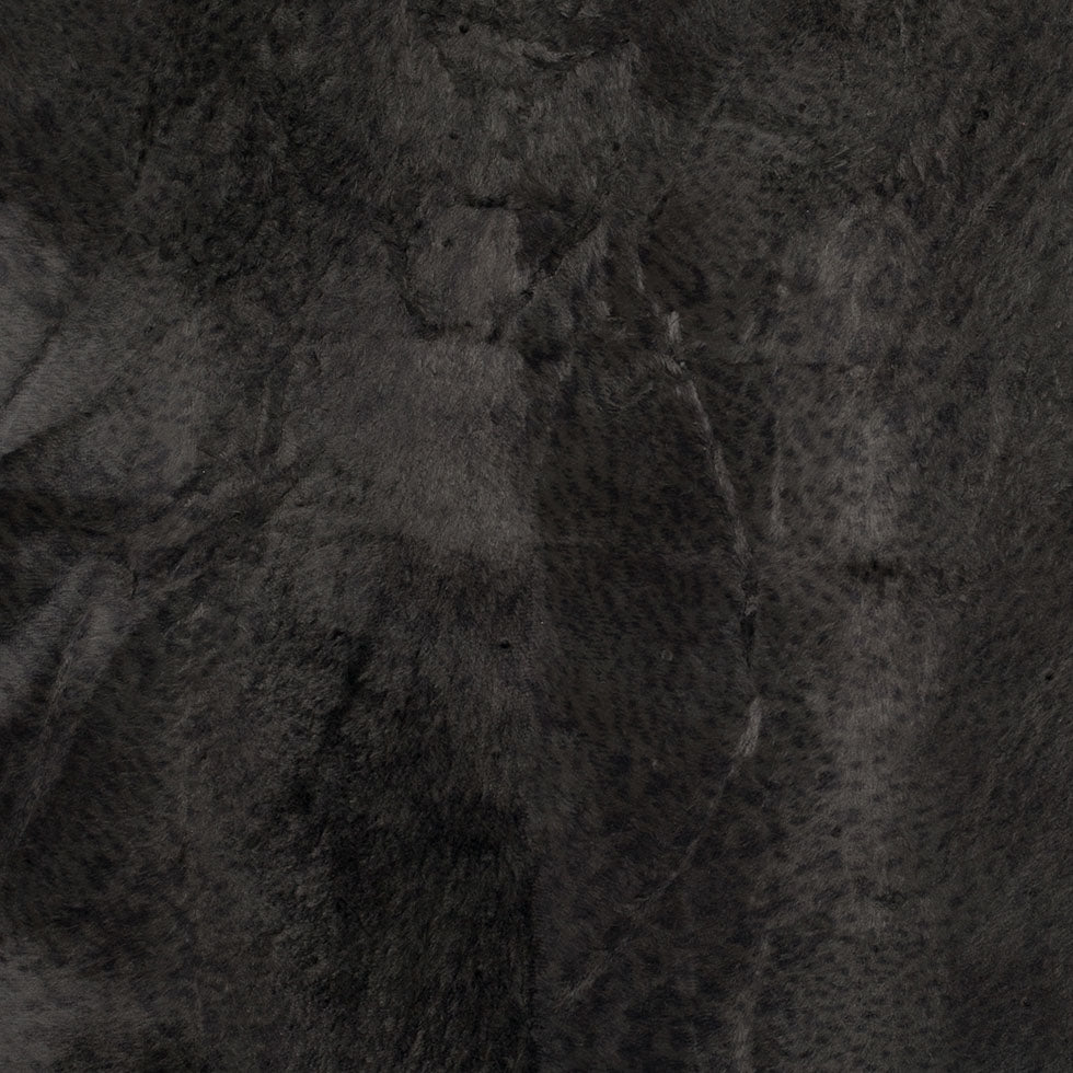 Charcoal Printed Faux Pony Hair Charcoal Printed Faux Pony Hair