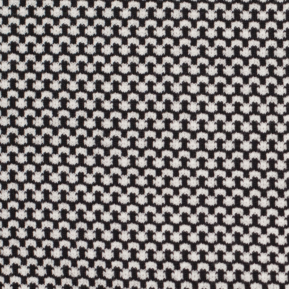 Black/Off-White Misc. Cotton Jersey Blend Detail Black/Off-White Misc. Cotton Jersey Blend Detail