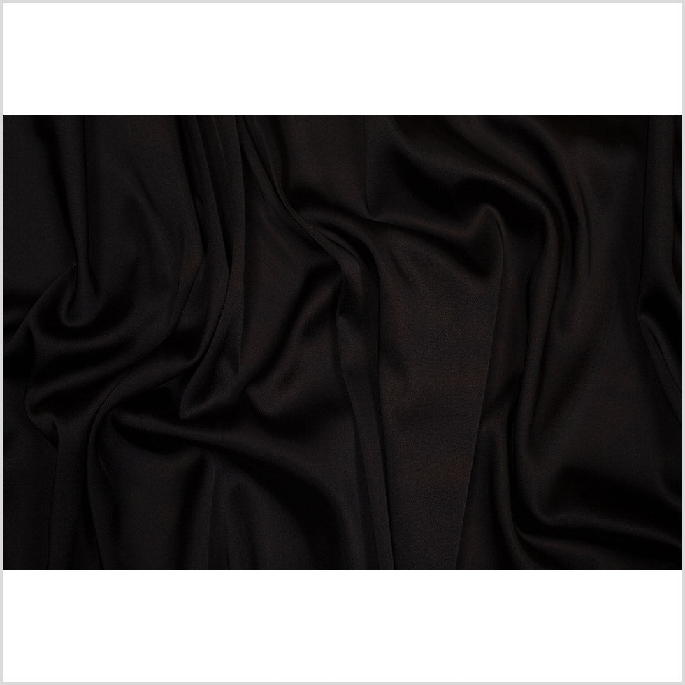 Black Acetate-Nylon-Lycra Satin Twill Full Black Acetate-Nylon-Lycra Satin Twill Full