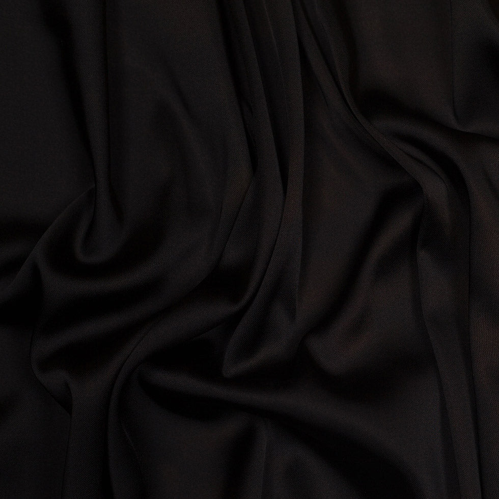 Black Acetate-Nylon-Lycra Satin Twill Black Acetate-Nylon-Lycra Satin Twill