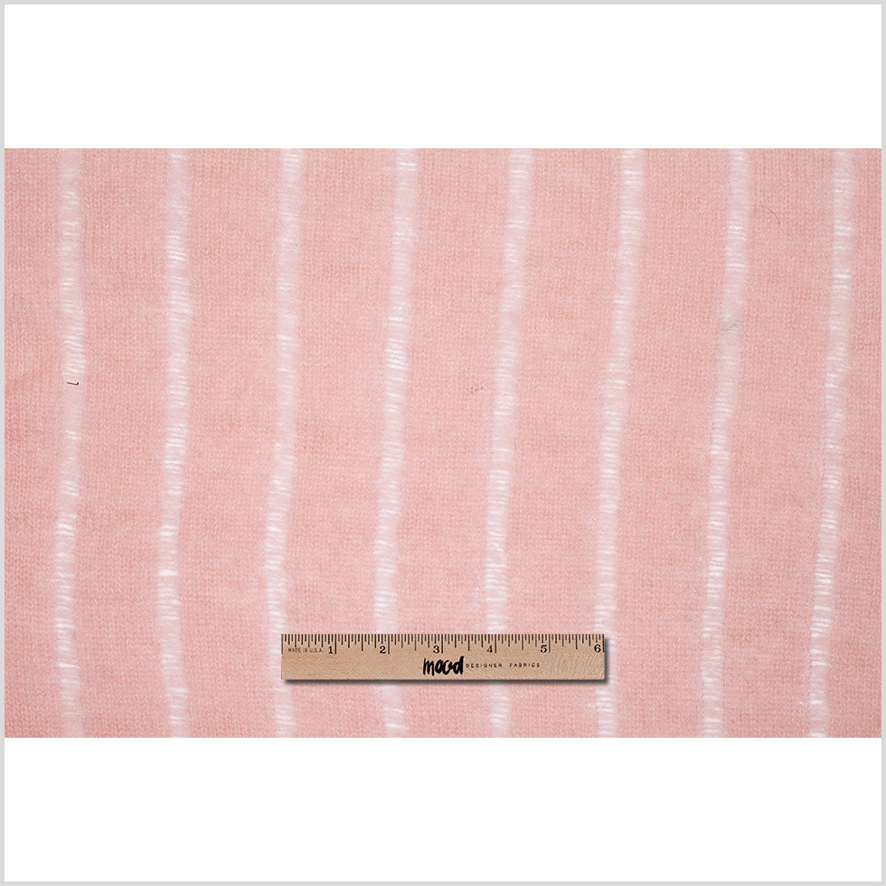 Seashell Pink Loosely Knit Wool-Mohair Full Seashell Pink Loosely Knit Wool-Mohair Full