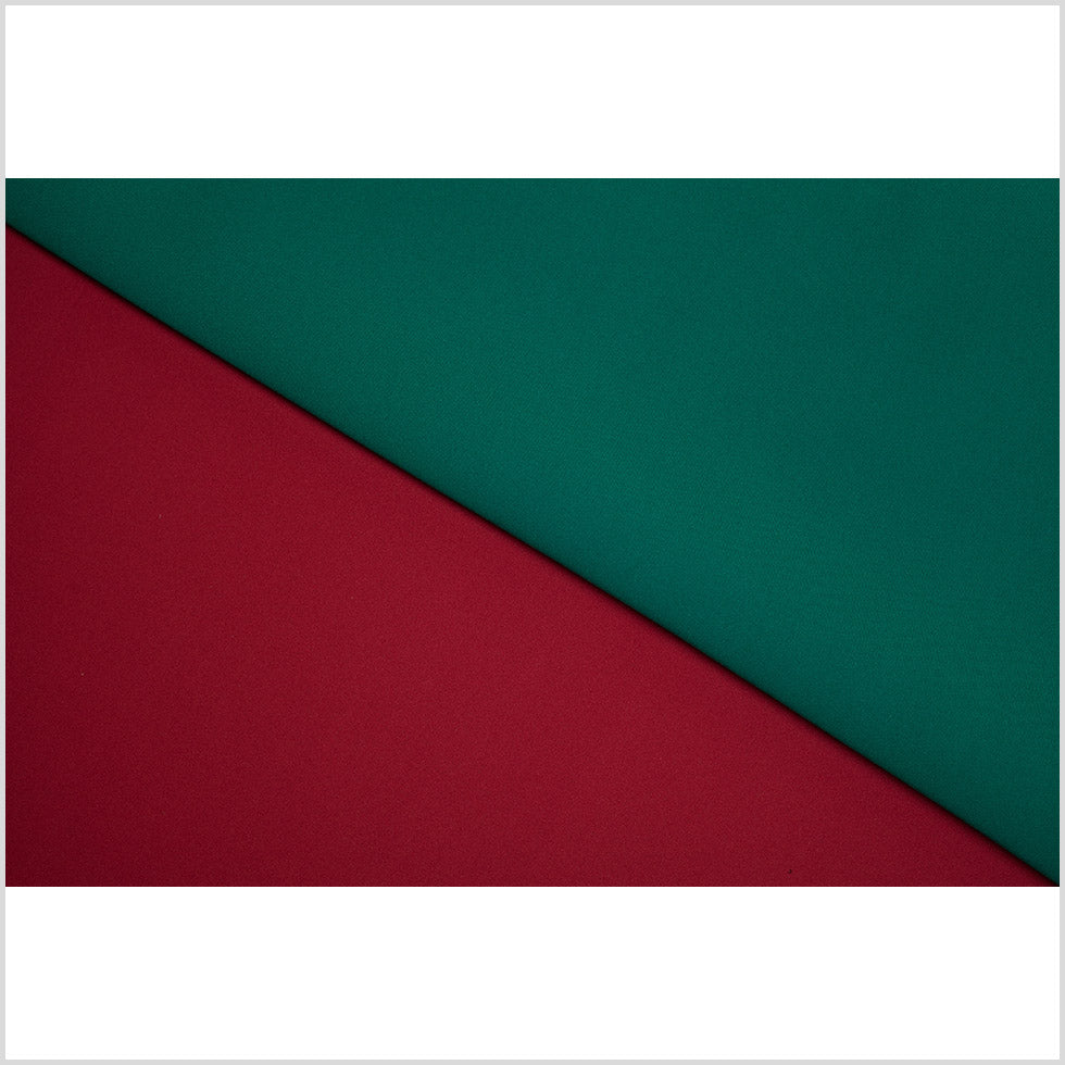 Tango Red/Alpine Green Double-Faced Neoprene/Scuba Fabric Folded Tango Red/Alpine Green Double-Faced Neoprene/Scuba Fabric Folded