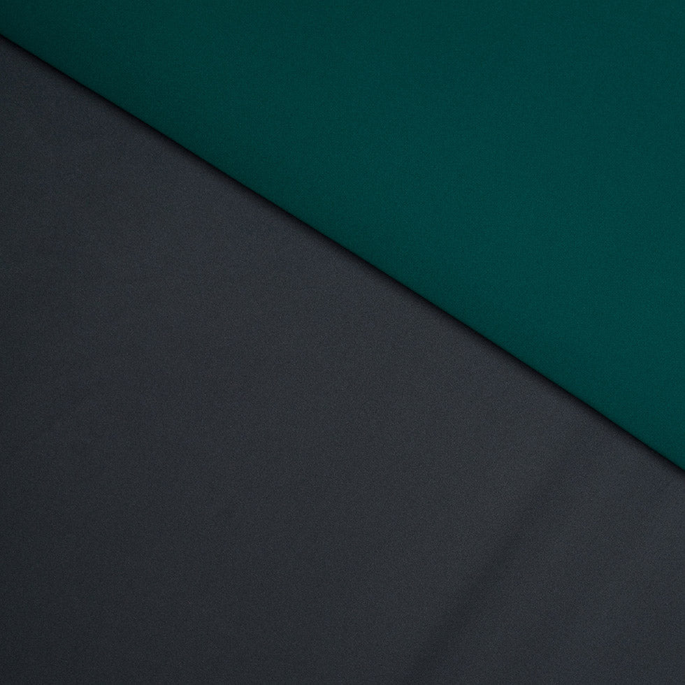 Gravel Gray/Forest Green Double-Faced Neoprene/Scuba Fabric Gravel Gray/Forest Green Double-Faced Neoprene/Scuba Fabric
