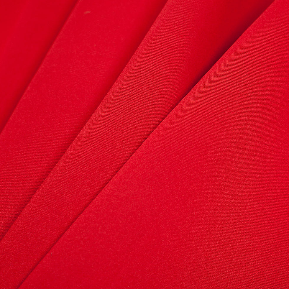 True Red/Classic Green Double-Faced Neoprene/Scuba Fabric Detail True Red/Classic Green Double-Faced Neoprene/Scuba Fabric Detail