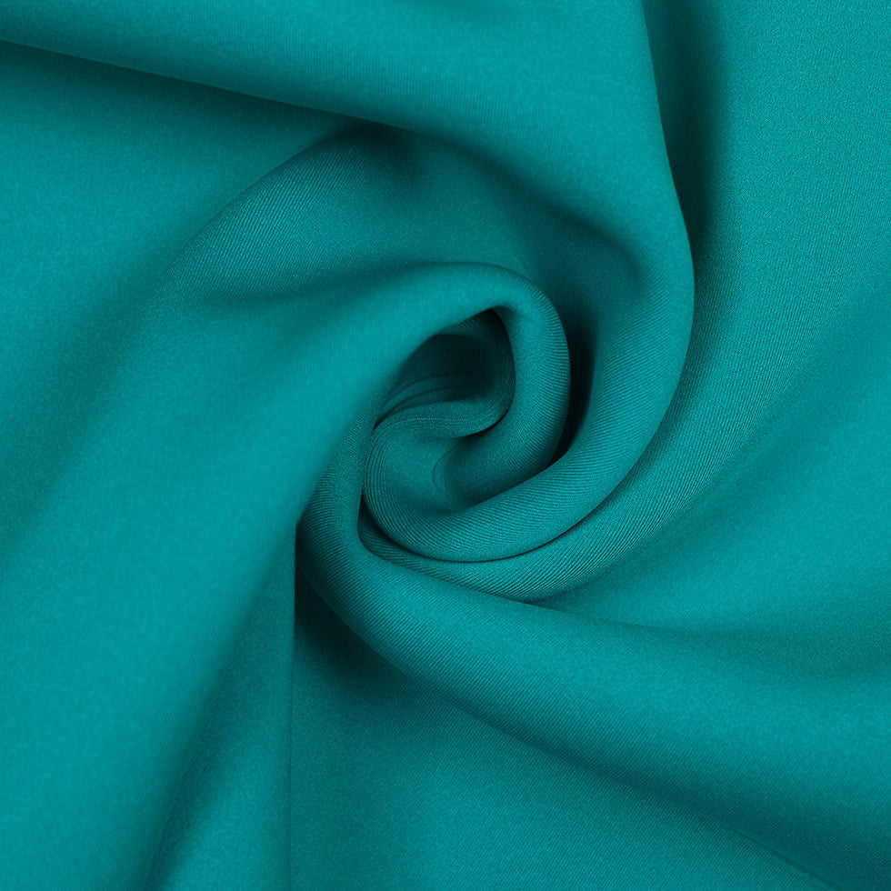 Metal/Tile Blue Double-Faced Neoprene/Scuba Fabric Full Metal/Tile Blue Double-Faced Neoprene/Scuba Fabric Full
