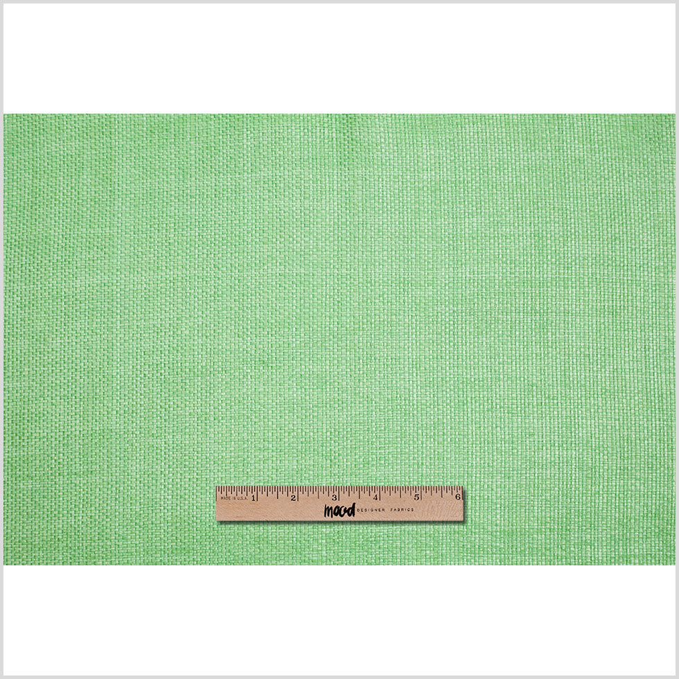 Italian Grass Green Raffia-Like Novelty Woven - Full Italian Grass Green Raffia-Like Novelty Woven - Full