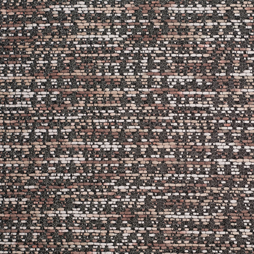 Metallic Black/Brown/White Abstract Novelty Woven Metallic Black/Brown/White Abstract Novelty Woven