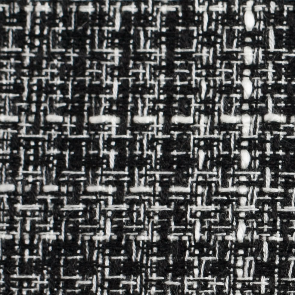 Black/White Cotton-Polyester Tweed Detail Black/White Cotton-Polyester Tweed Detail