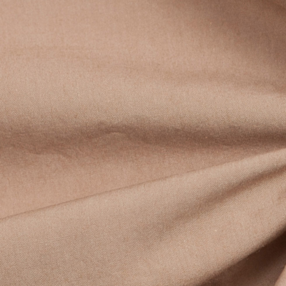 Light Brown Cotton Shirting - Detail Light Brown Cotton Shirting - Detail