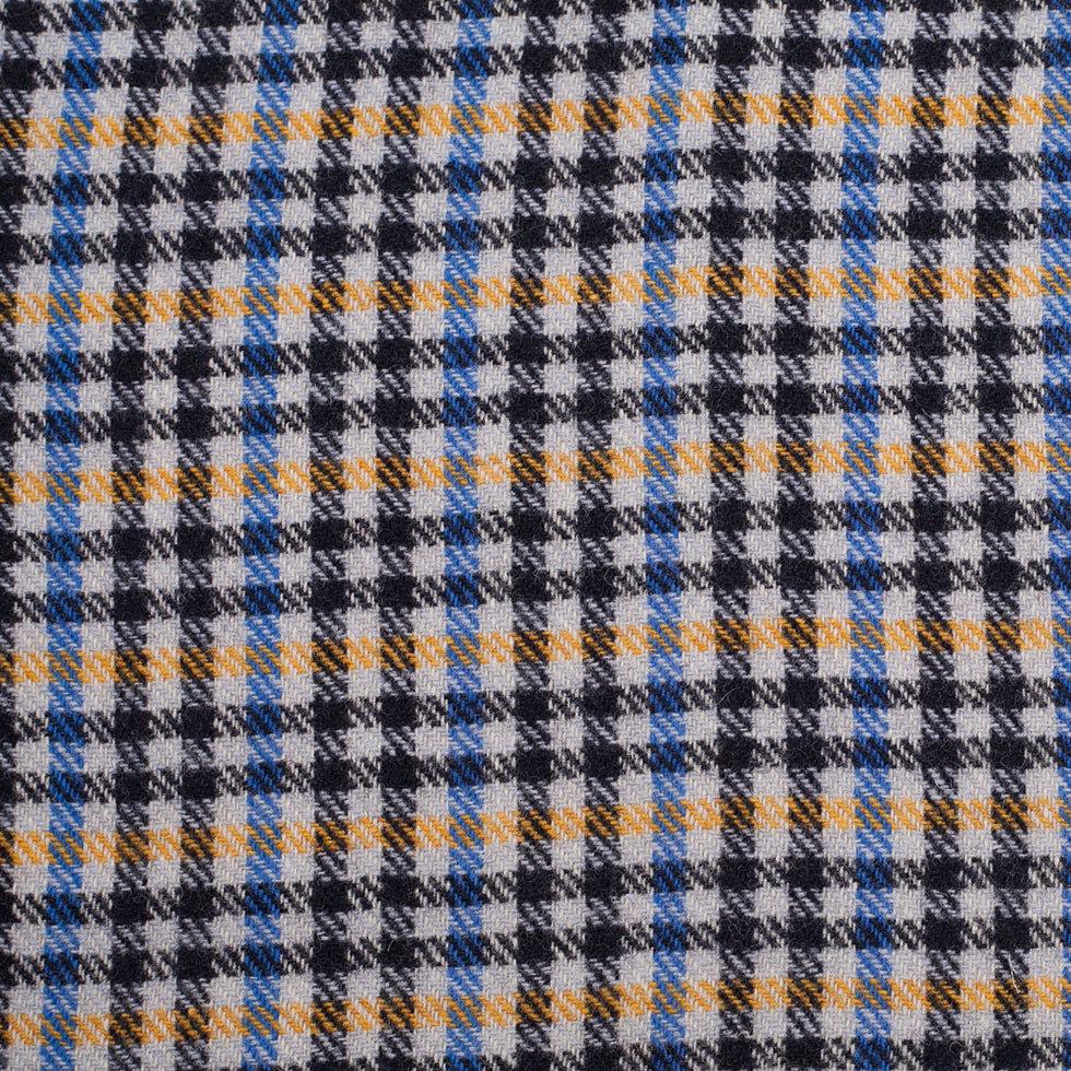 Timeberland Gray/Yellow/Blue Plaid Wool Coating Timeberland Gray/Yellow/Blue Plaid Wool Coating