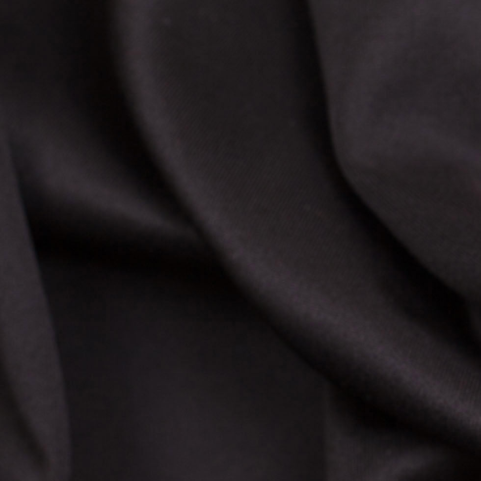 Sleek Black Polyester Ponte Knit - Detail Sleek Black Polyester Ponte Knit - Detail