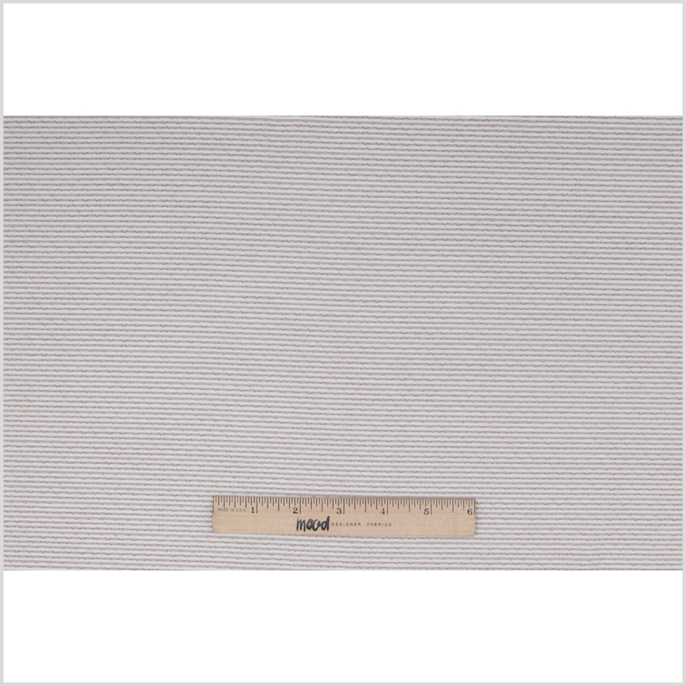 Italian White/Beige Stretch Cotton Blended Brocade Full Italian White/Beige Stretch Cotton Blended Brocade Full