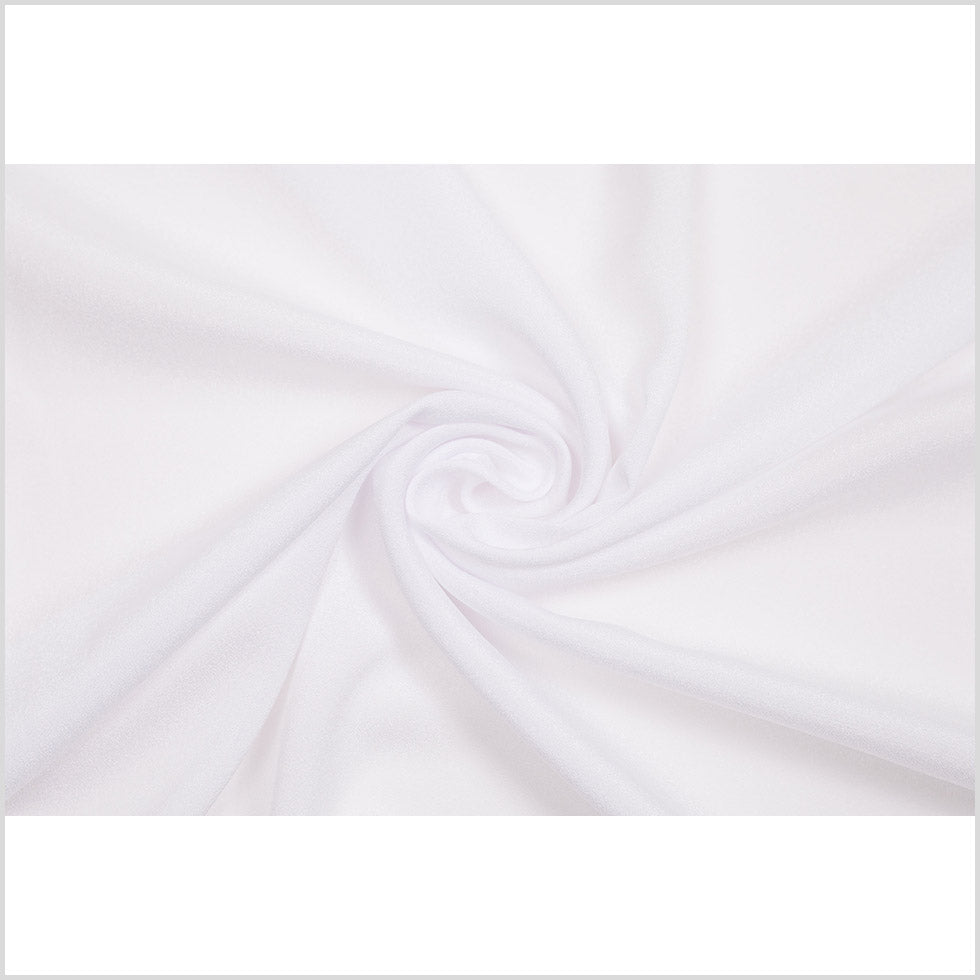 White Stretch Polyester Crepe de Chine - Folded White Stretch Polyester Crepe de Chine - Folded