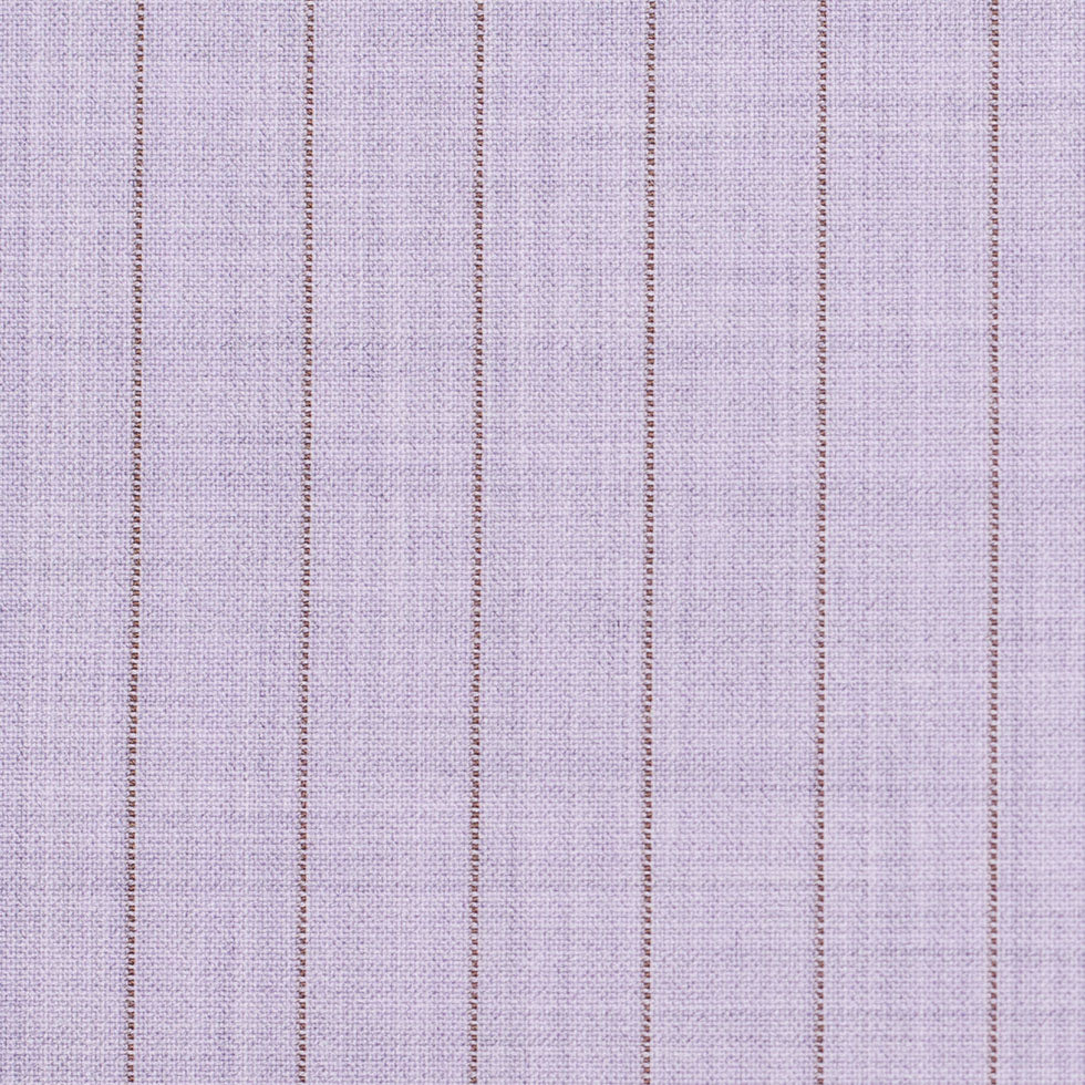 Italian Heather Purple Striped Stretch Polyester Suiting Full Italian Heather Purple Striped Stretch Polyester Suiting Full