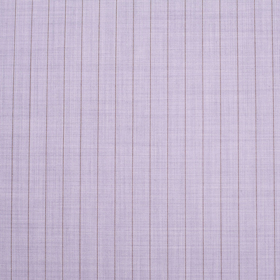 Italian Heather Purple Striped Stretch Polyester Suiting Italian Heather Purple Striped Stretch Polyester Suiting