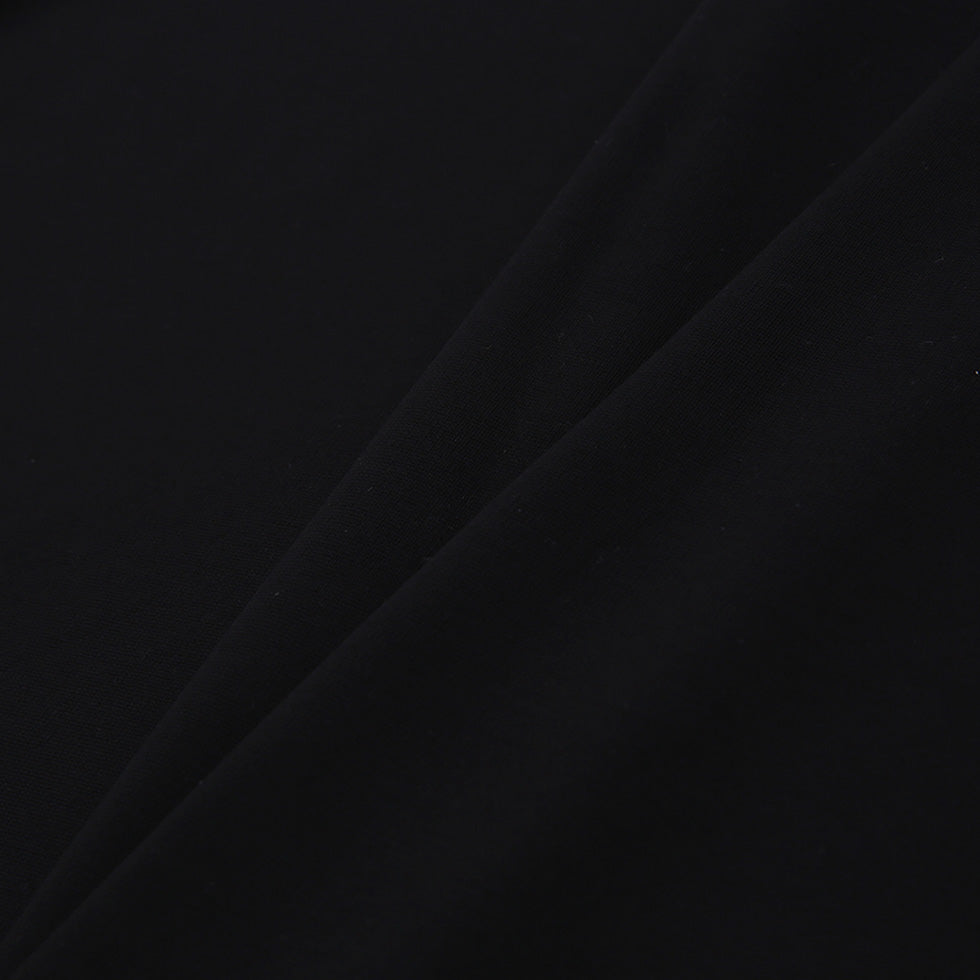 Black Stretch Nylon-Rayon Ponte Roma Detail Black Stretch Nylon-Rayon Ponte Roma Detail