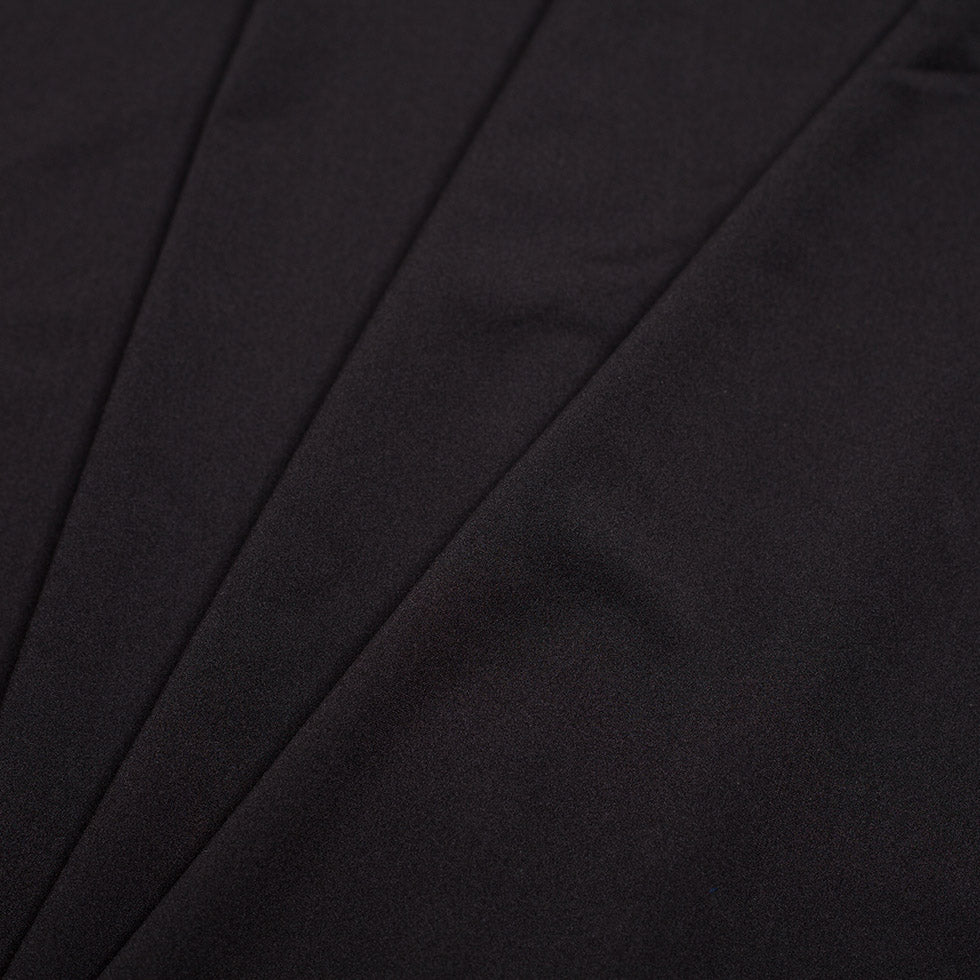 5.6 oz Black Matte Tricot w/ High Compression - Detail 5.6 oz Black Matte Tricot w/ High Compression - Detail