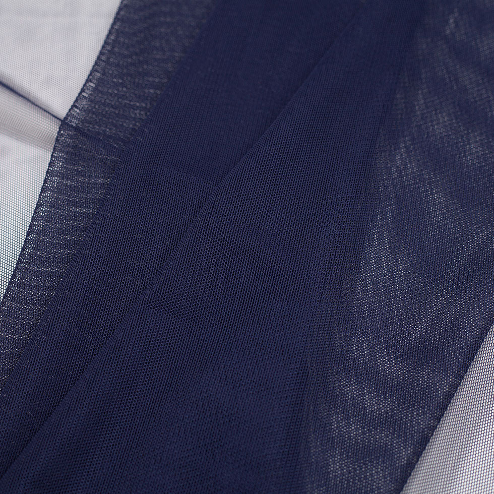 Navy Stretch Polyester Power Mesh - Detail Navy Stretch Polyester Power Mesh - Detail