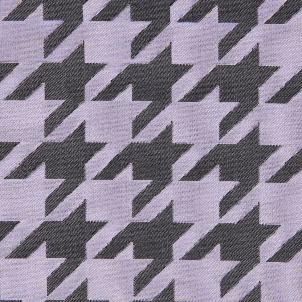 Lilac Houndstooth Polyester Brocade - Detail Lilac Houndstooth Polyester Brocade - Detail