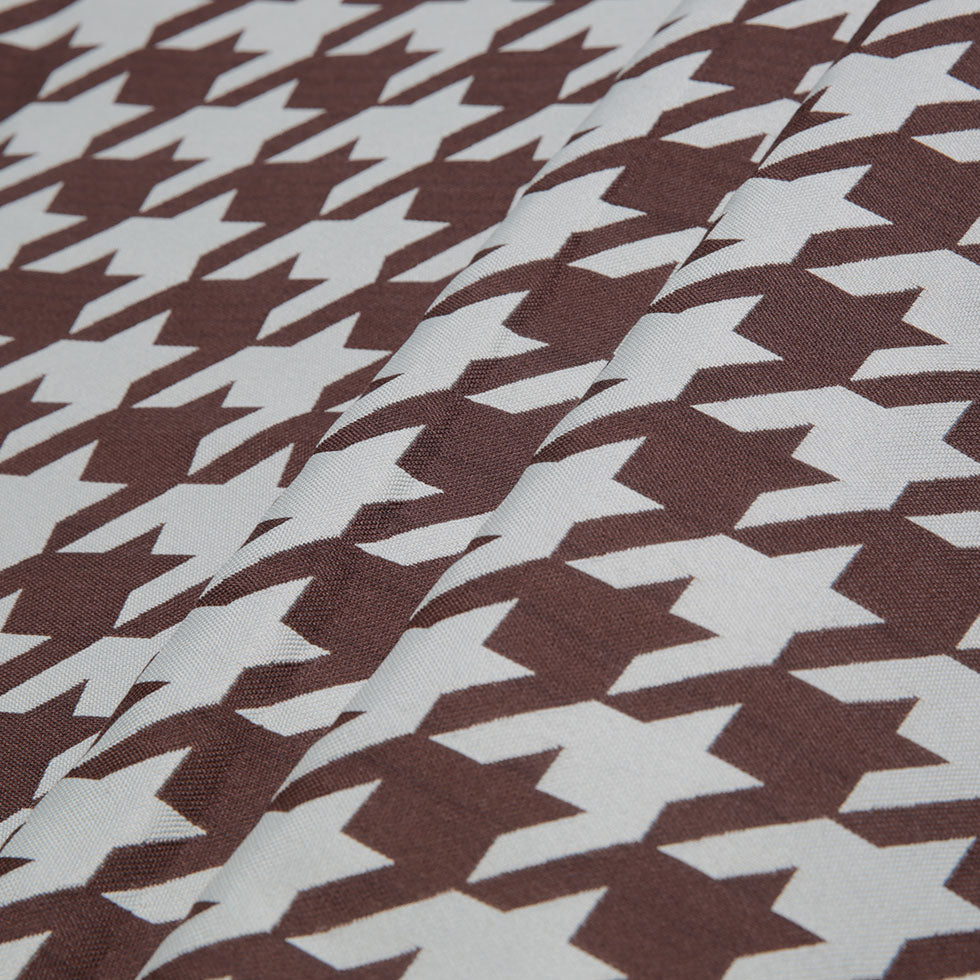 Mint Houndstooth Polyester Brocade Folded Mint Houndstooth Polyester Brocade Folded