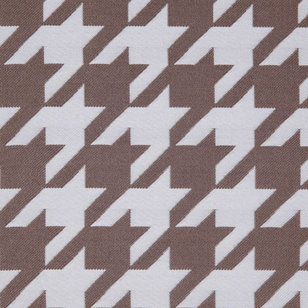 Light Brown Houndstooth Polyester Brocade - Detail Light Brown Houndstooth Polyester Brocade - Detail