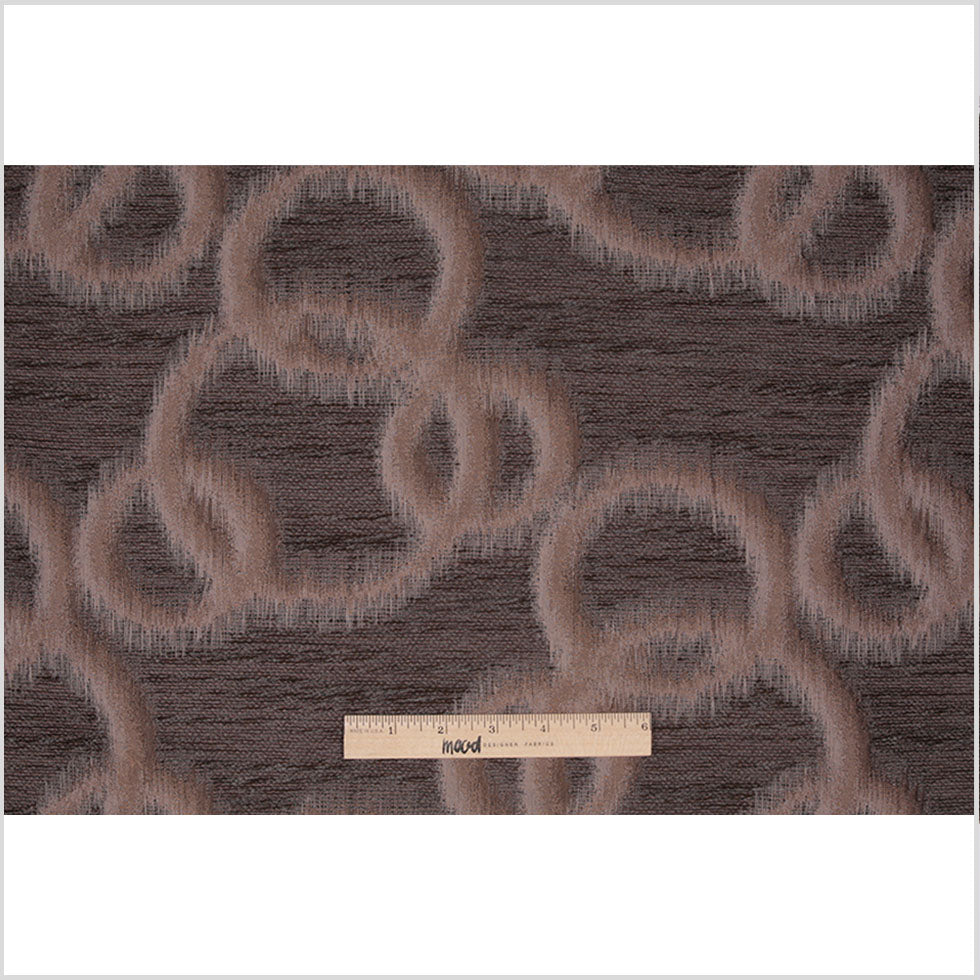 Mocha Geometric Ikat Bubbles Polyester Woven Full Mocha Geometric Ikat Bubbles Polyester Woven Full
