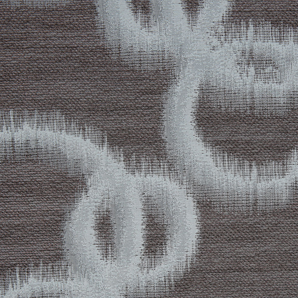 Blue Geometric Ikat Bubbles Polyester Woven Blue Geometric Ikat Bubbles Polyester Woven