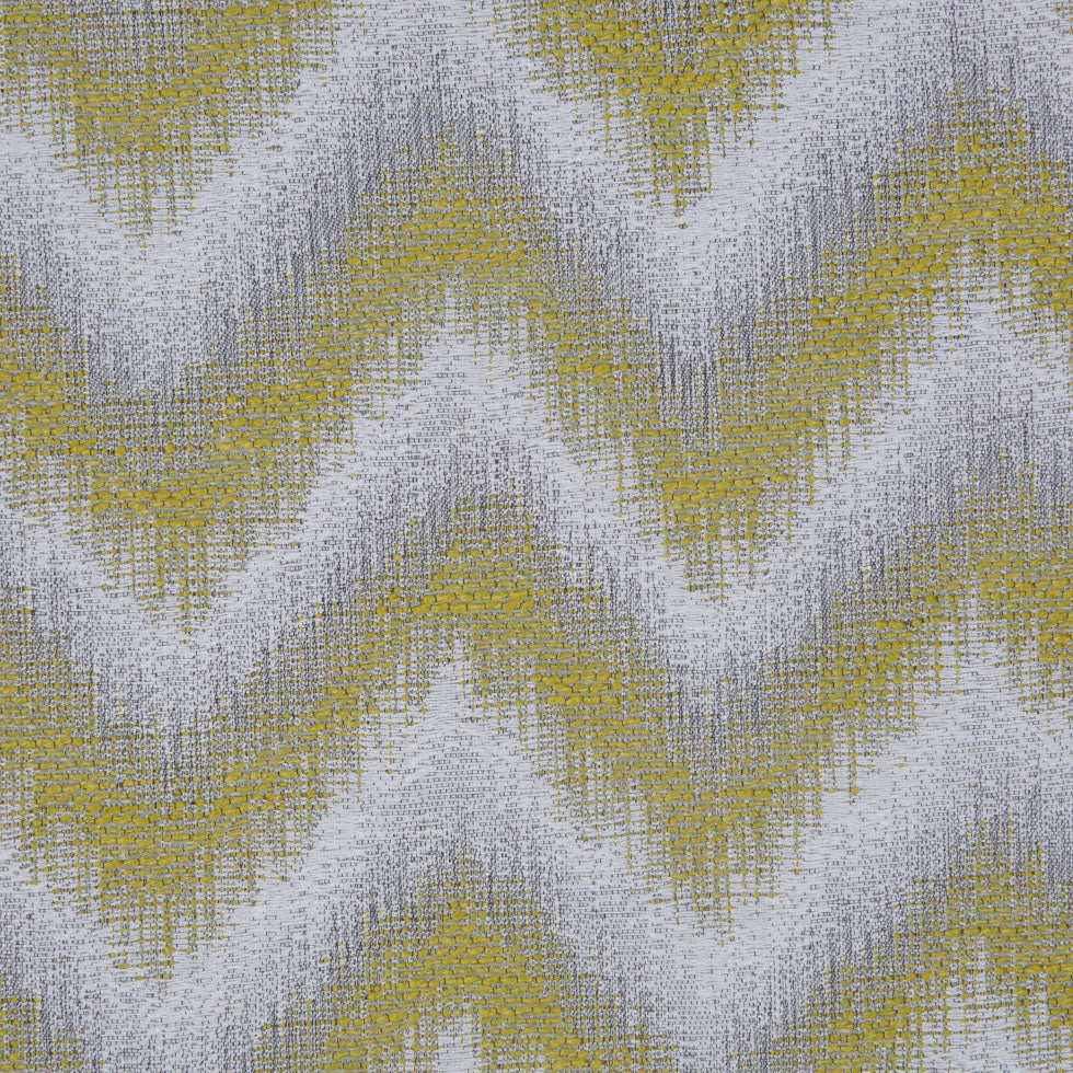 Lime Zig-Zag Geometric Polyester Woven - Detail Lime Zig-Zag Geometric Polyester Woven - Detail