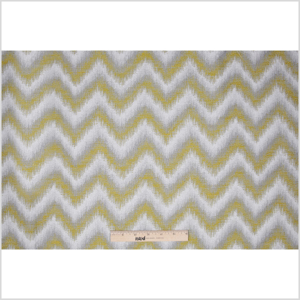 Lime Zig-Zag Geometric Polyester Woven - Full Lime Zig-Zag Geometric Polyester Woven - Full