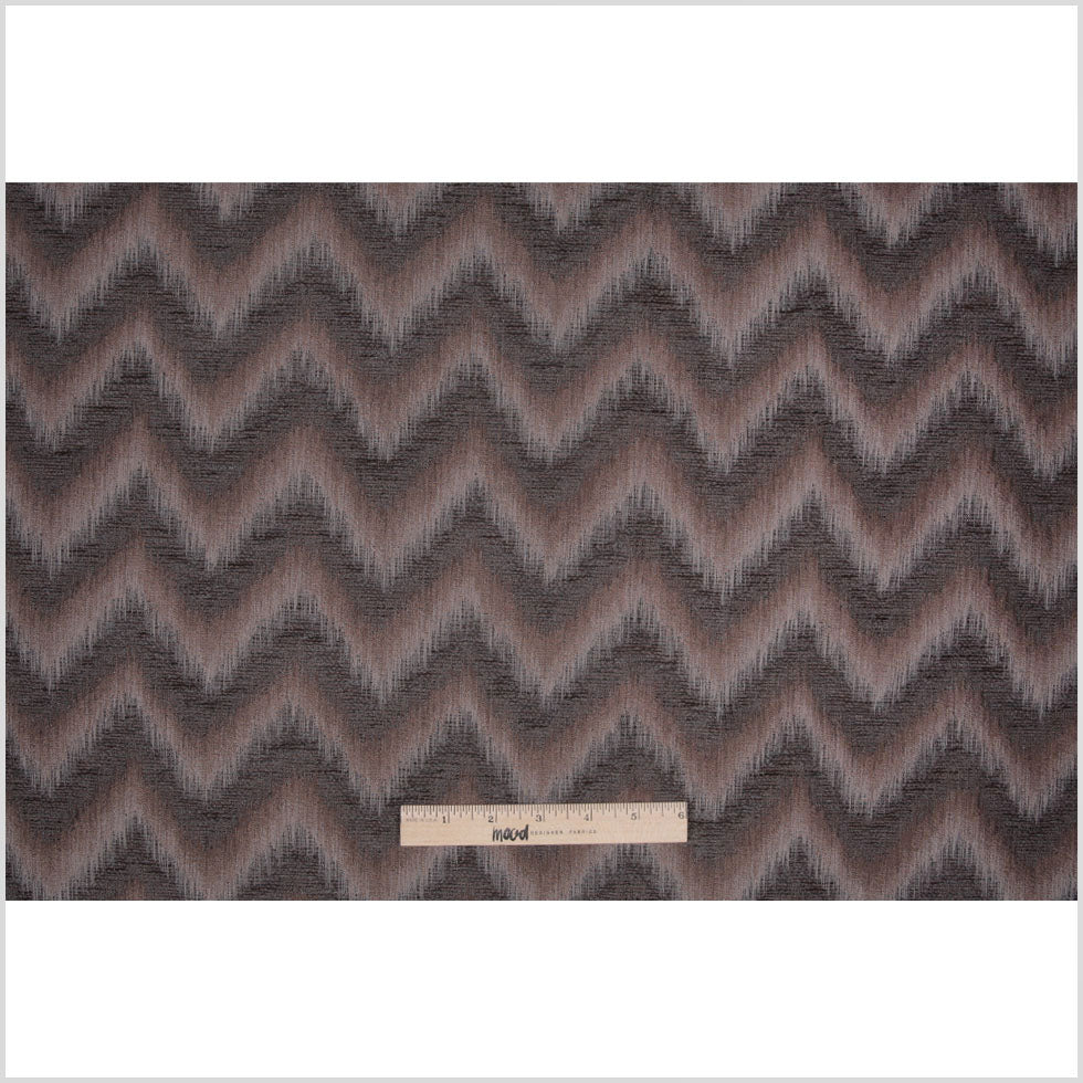 Brown Zig-Zag Geometric Polyester Woven - Full Brown Zig-Zag Geometric Polyester Woven - Full