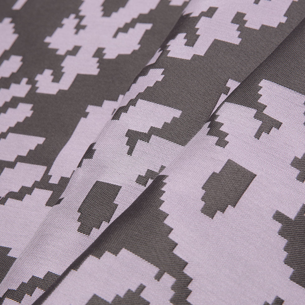 Lilac Geometric Polyester Brocade Folded Lilac Geometric Polyester Brocade Folded