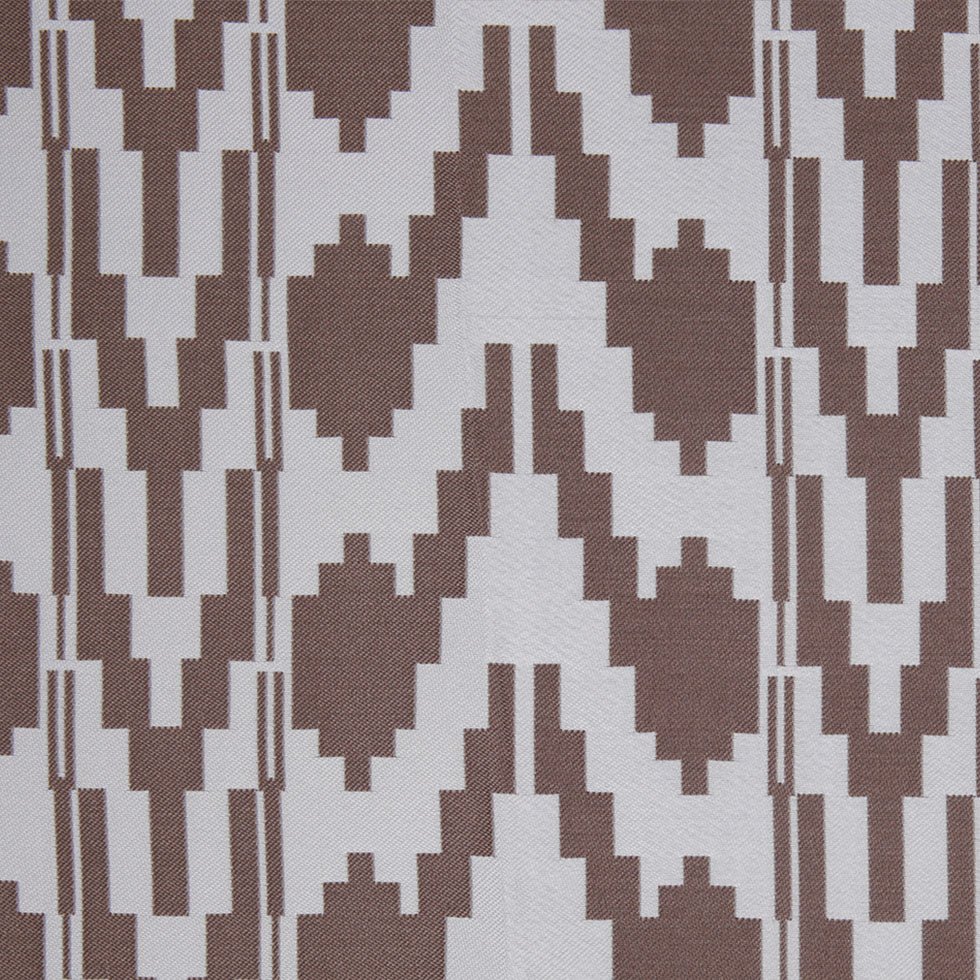 Cream Geometric Polyester Brocade Cream Geometric Polyester Brocade