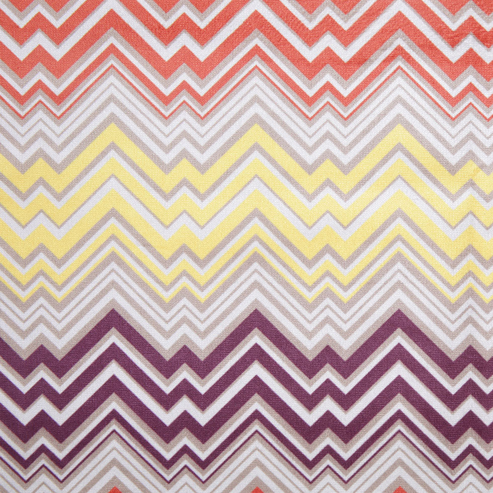 Orange Geometric Upholstery Velvet Orange Geometric Upholstery Velvet