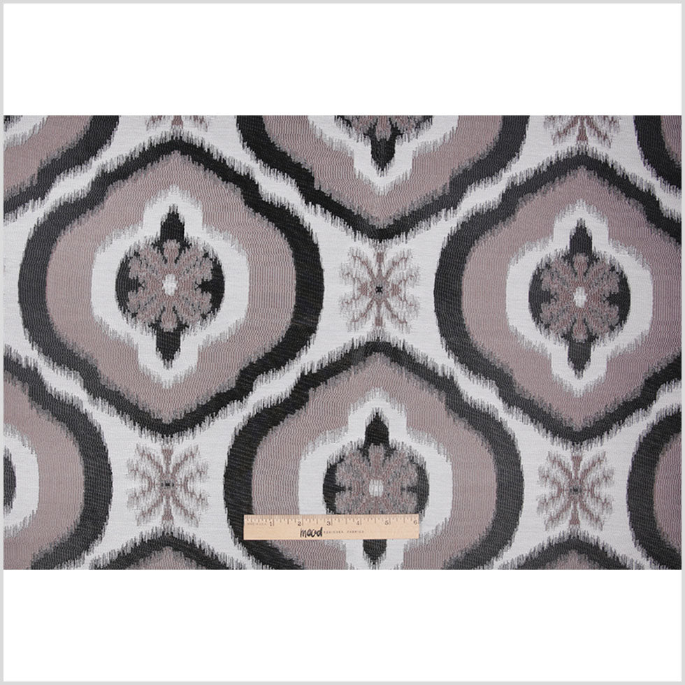 Black Ikat Damask Polyester Woven Full Black Ikat Damask Polyester Woven Full