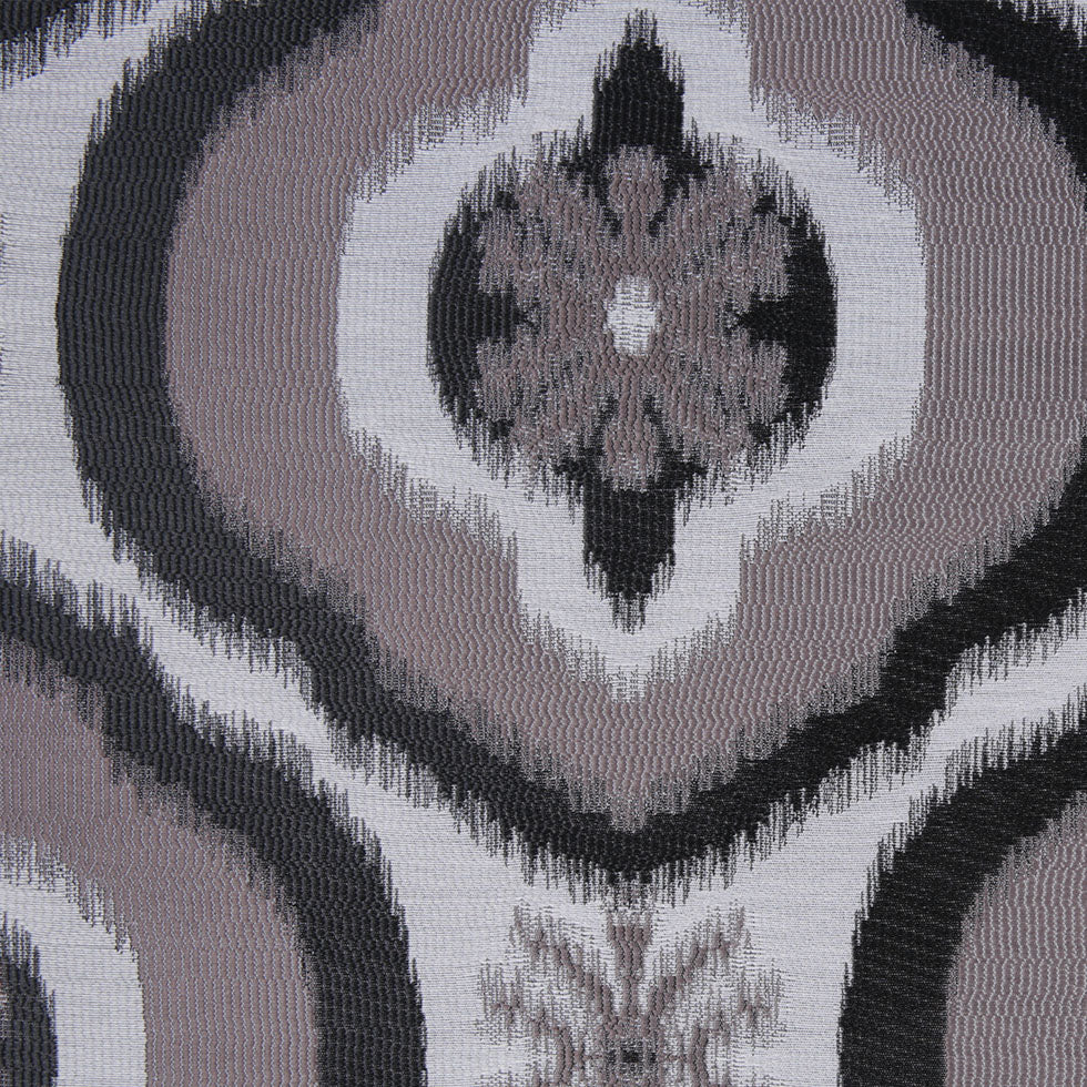Black Ikat Damask Polyester Woven Black Ikat Damask Polyester Woven