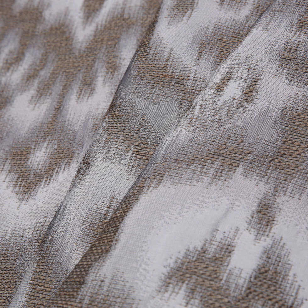 Gray Ikat Damask Polyester Woven - Folded Gray Ikat Damask Polyester Woven - Folded