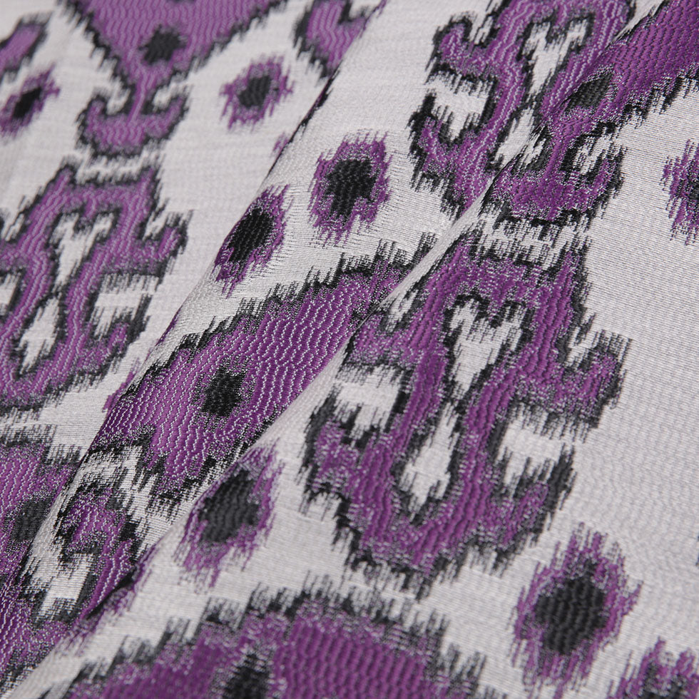 Purple Damask Polyester Woven Folded Purple Damask Polyester Woven Folded
