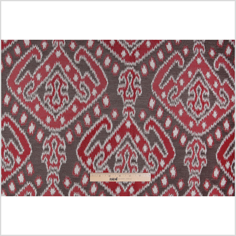 Red Damask Polyester Woven - Full Red Damask Polyester Woven - Full