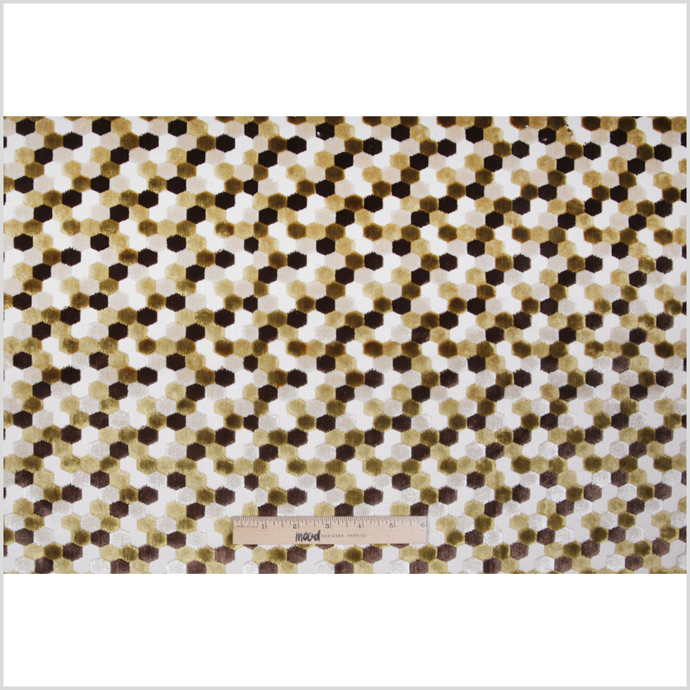 Grass Laser-Cut Geometric Polyester Velvet - Full Grass Laser-Cut Geometric Polyester Velvet - Full