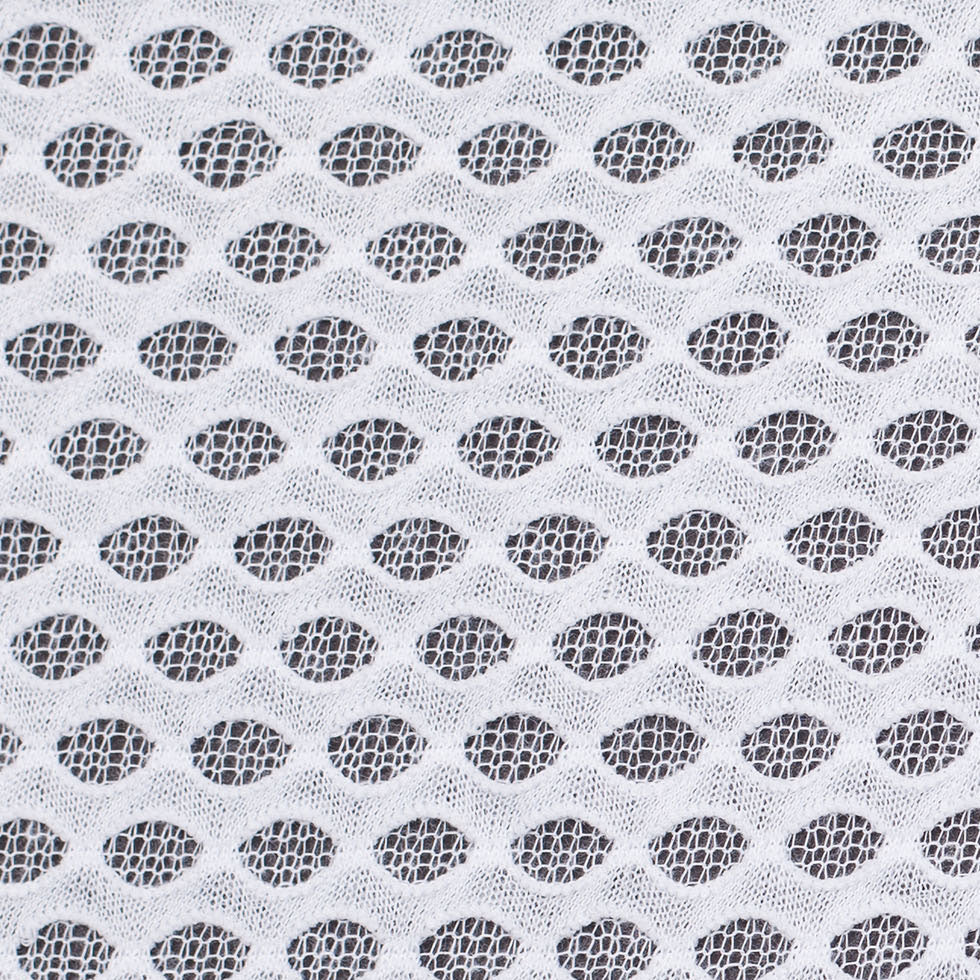 White Double Knit Honeycomb Mesh - Full White Double Knit Honeycomb Mesh - Full