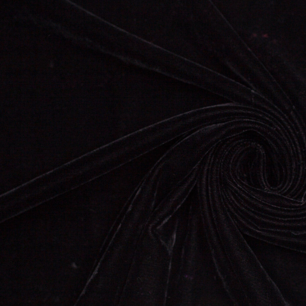 Polyester Micro Velvet - Black Polyester Micro Velvet - Black