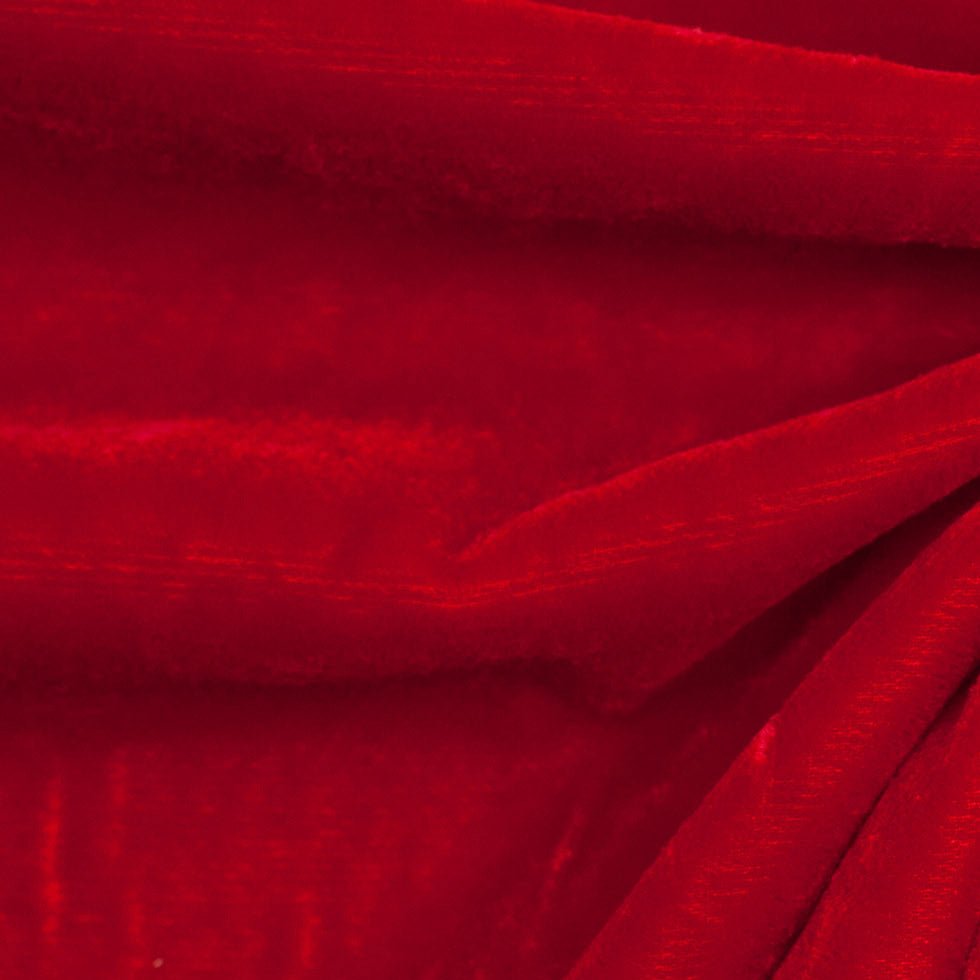 Polyester Micro Velvet - Red Full Polyester Micro Velvet - Red Full