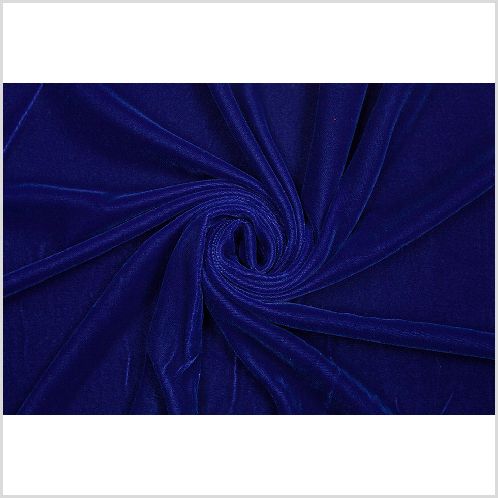 Polyester Micro Velvet - Primary Blue Folded Polyester Micro Velvet - Primary Blue Folded