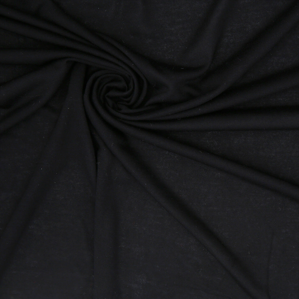 Black Micro Modal Jersey Detail Black Micro Modal Jersey Detail