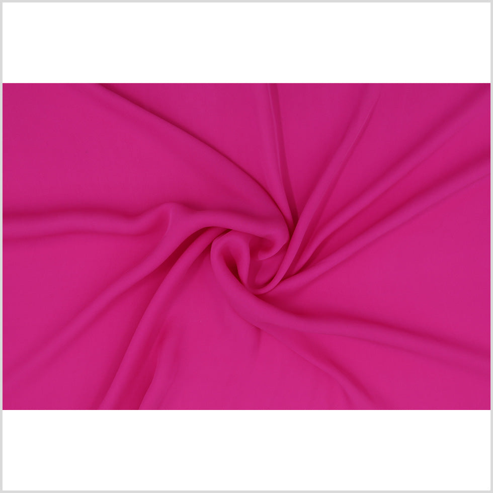 Fuchsia Silk Double Georgette - Full Fuchsia Silk Double Georgette - Full