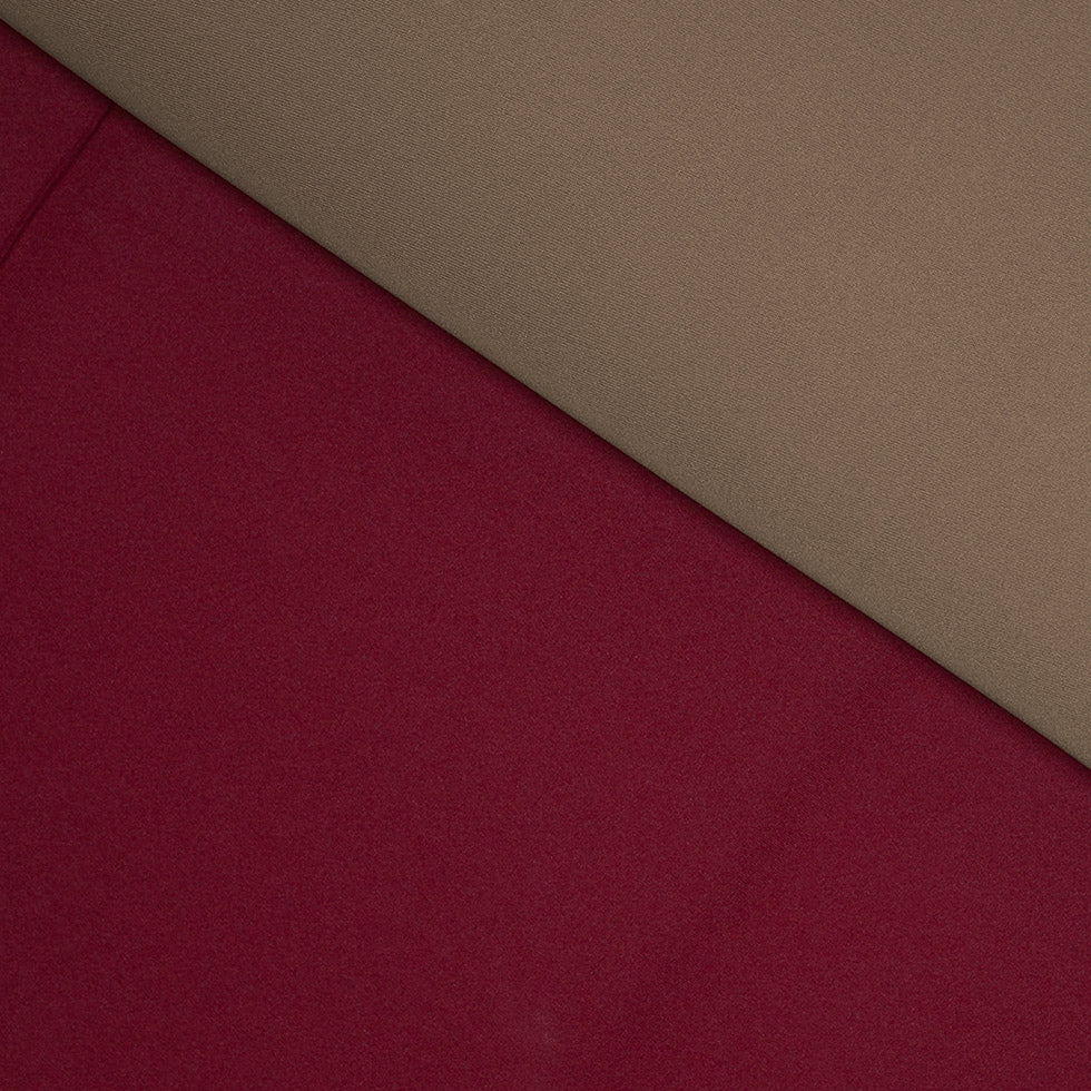 Bordeaux/Breen Double-Faced Neoprene/Scuba Fabric Bordeaux/Breen Double-Faced Neoprene/Scuba Fabric