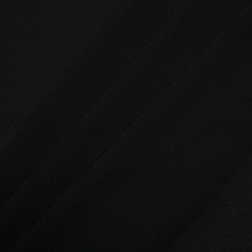 Black Polyester Crepe Detail Black Polyester Crepe Detail