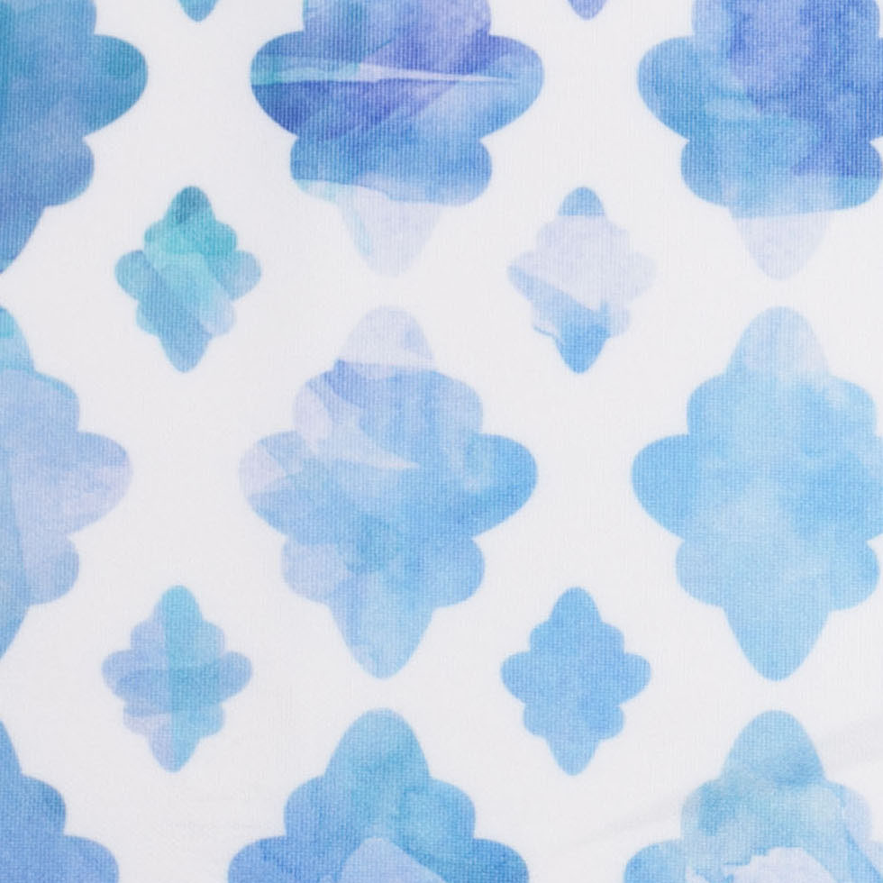 Watercolor Clouds Digitally Printed Stretch Neoprene/Scuba Knit - Detail Watercolor Clouds Digitally Printed Stretch Neoprene/Scuba Knit - Detail